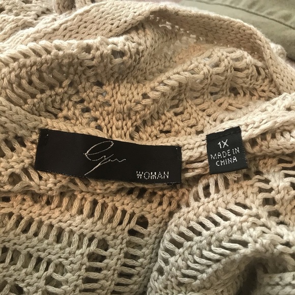 Cyprus open knit cardigan sweater - Picture 5 of 7